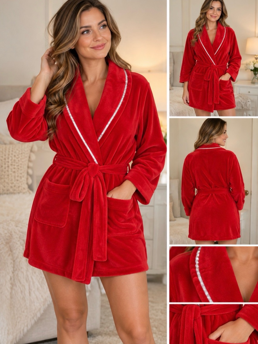 Victoria's Secret Scarlet Plush Robe
